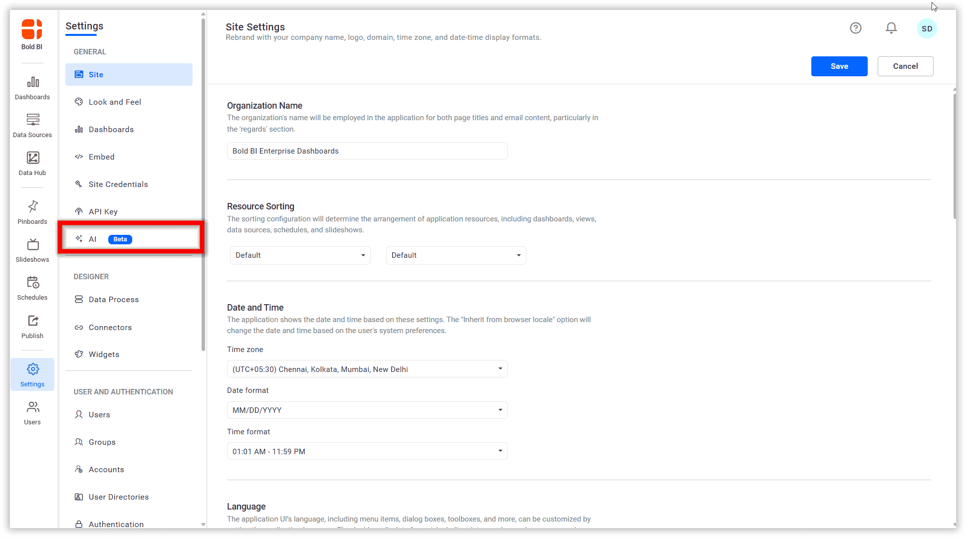 Settings icon