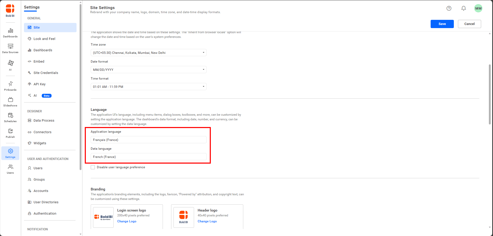 Site-Language-Configuration