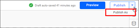 button for saving the created dashboard