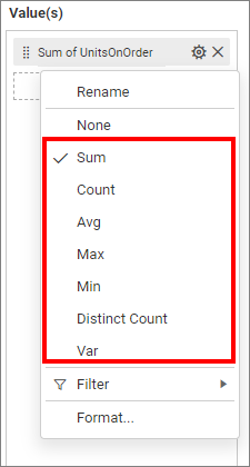 Settings option