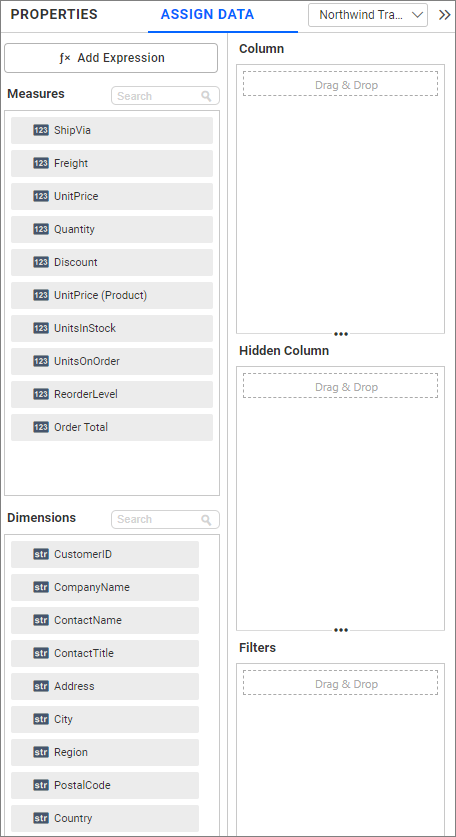 Data pane