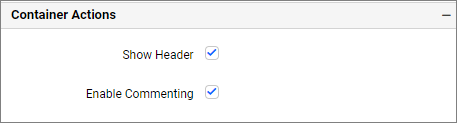 Container Actions