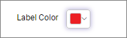 After changing the label color