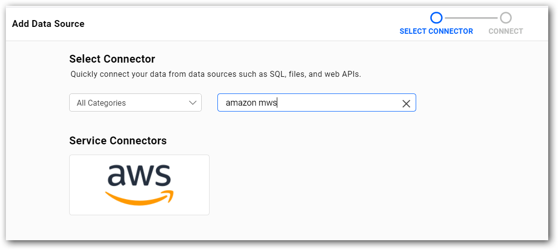 Choose data source from server