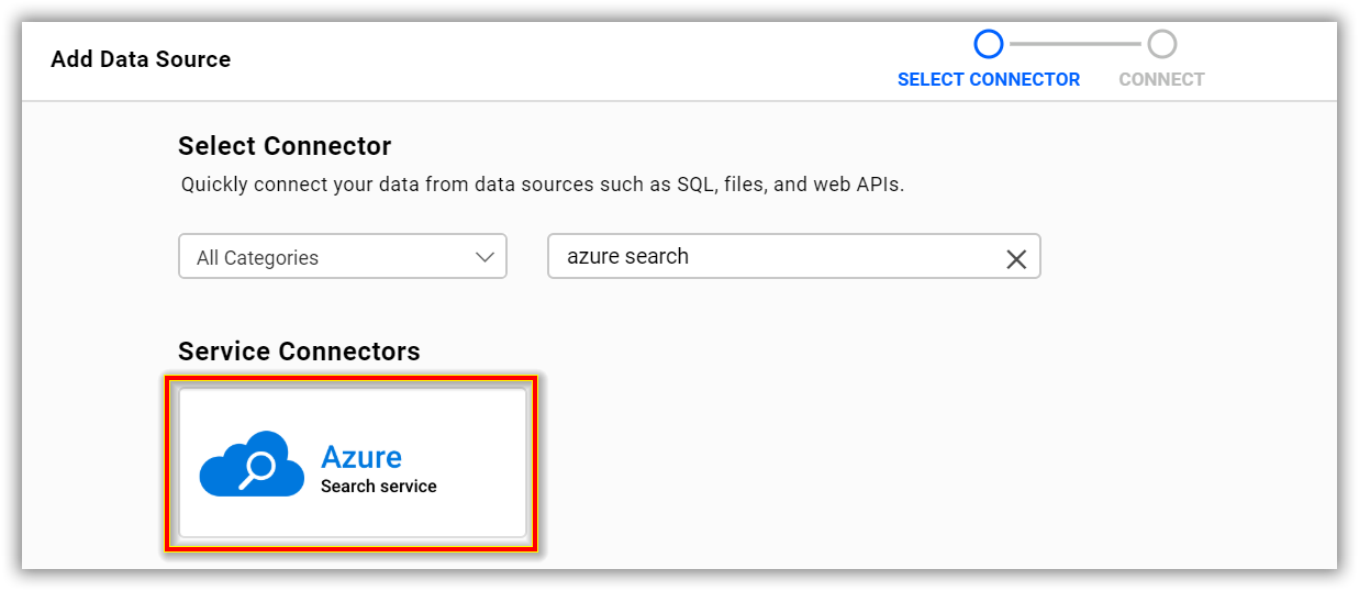 Choose data source from server