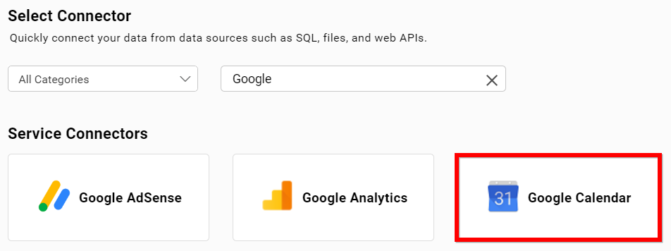 Choose data source
