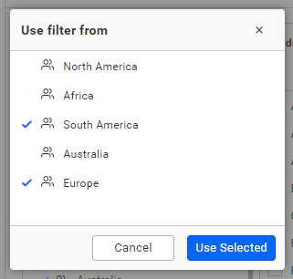 User Filter Manual Use Filter From