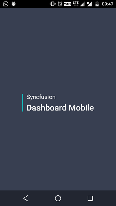 Syncfusion Dashboard Mobile