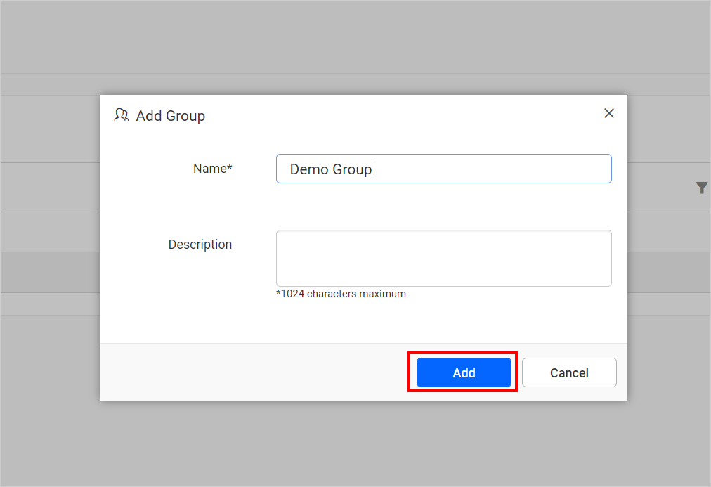Add Groups