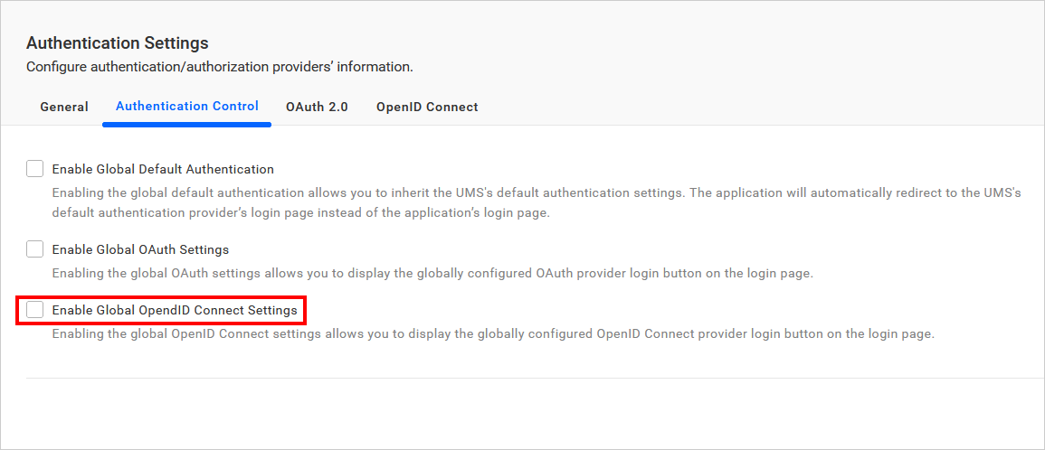 Enable OpenID Connect support