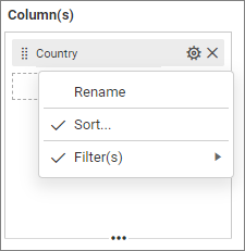 Combo-chart Column settings
