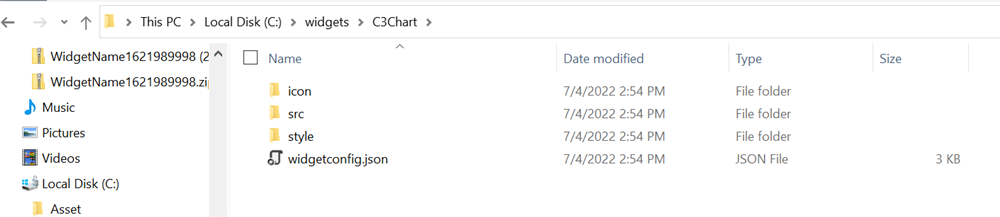 Custom_widget C3 chart
