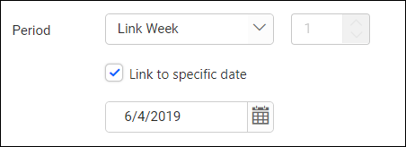 relative date filter link option