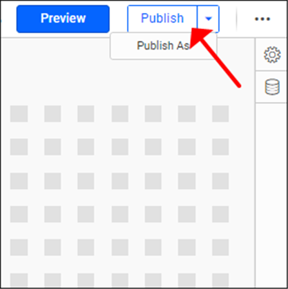 Publish dashboard icon