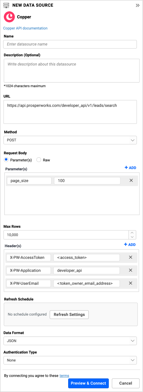 DataSourcesView