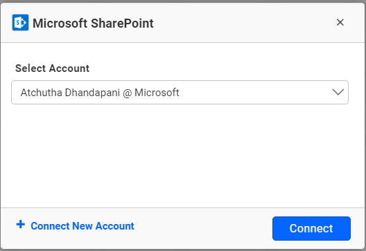 MS sharepoint account