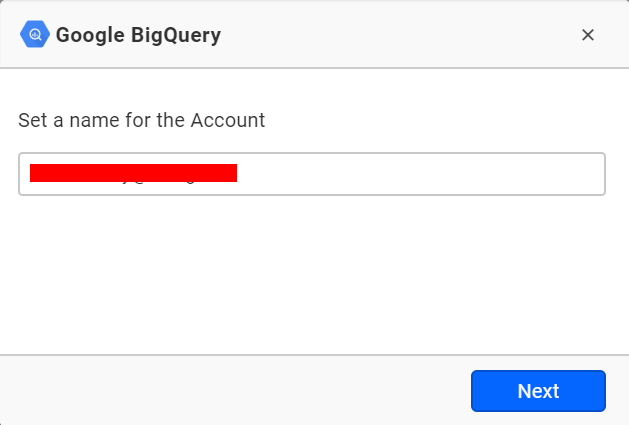Google BigQuery Connect Account