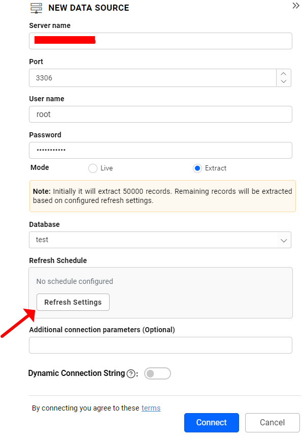 Refresh Setting