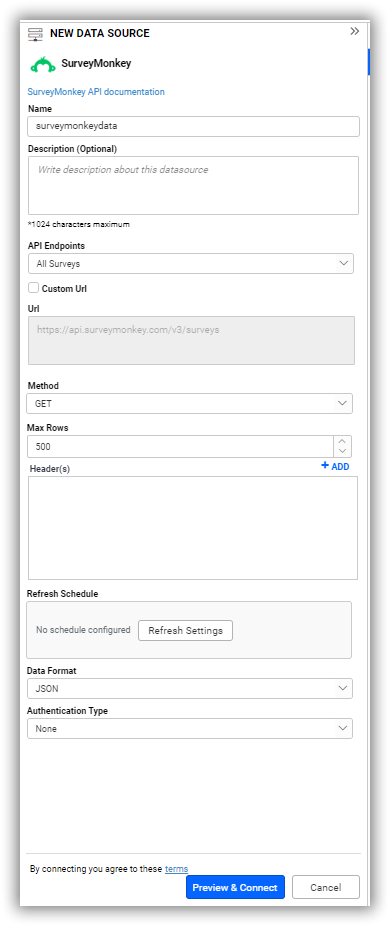 SurveyMonkey - Embedded BI Connector | Bold BI Documentation