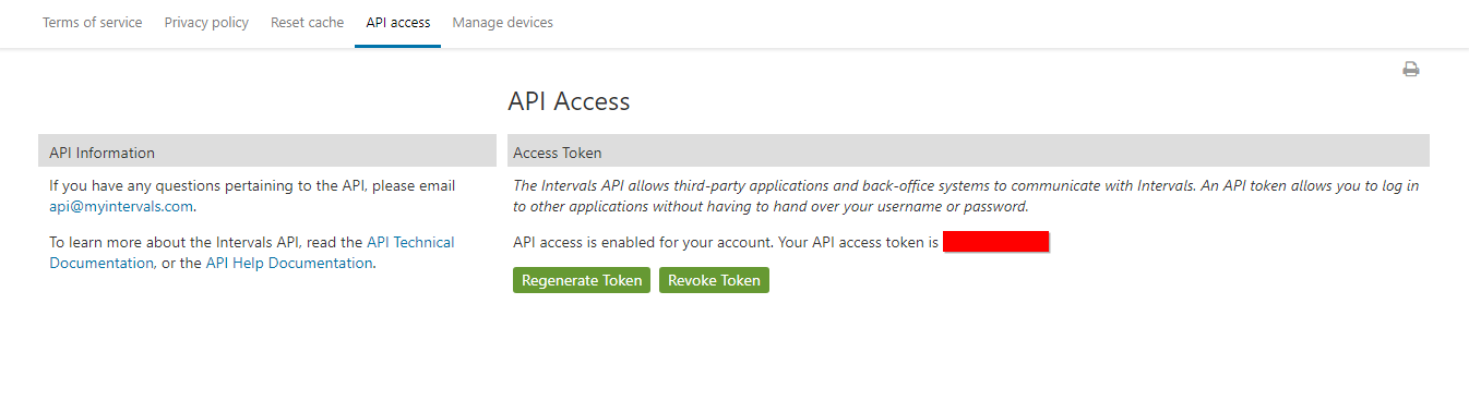 Reveal Access Token Key