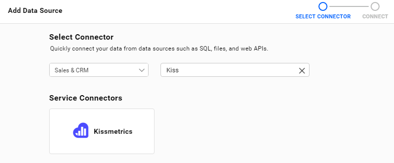Choose data source from server