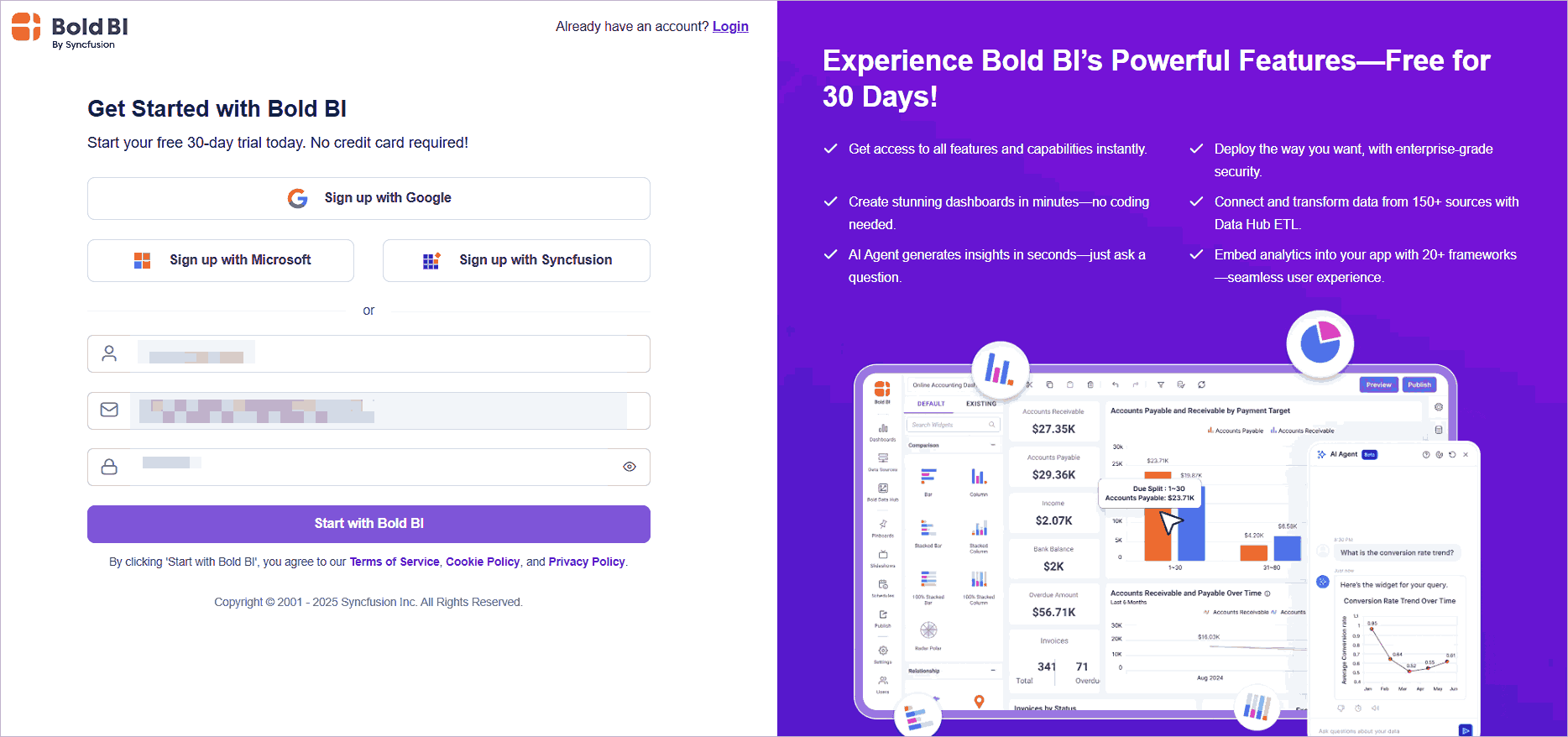 Try Bold BI Free