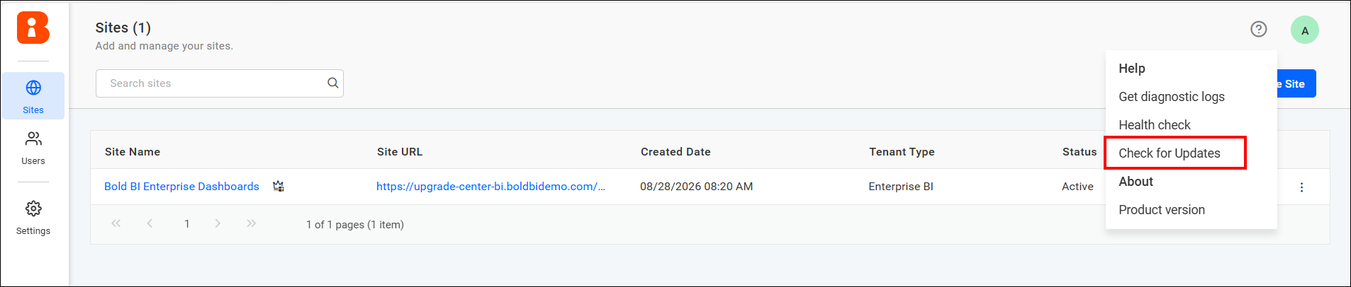 check updates
