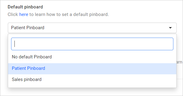 Default Pinboard