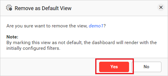 Remove default View