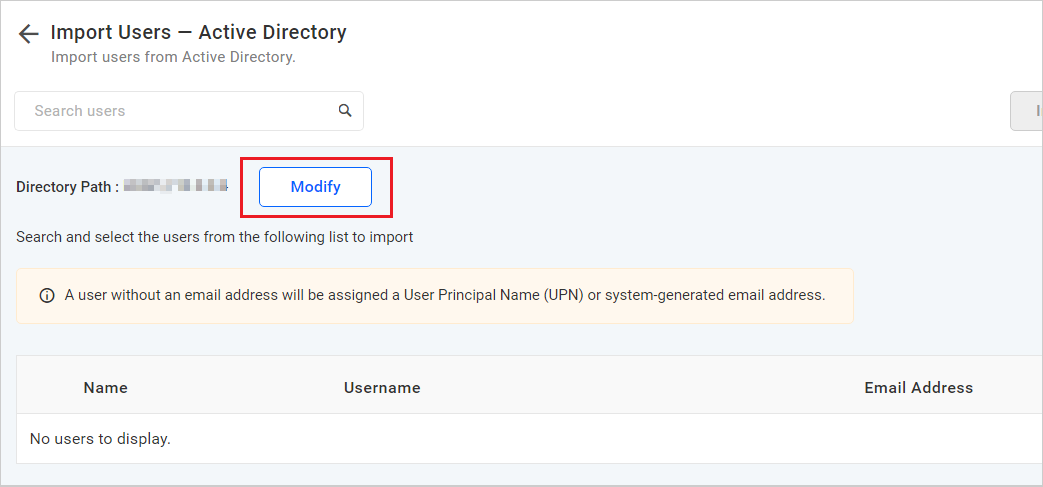 Modify Active Directory Configuration
