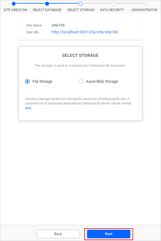 File storage type