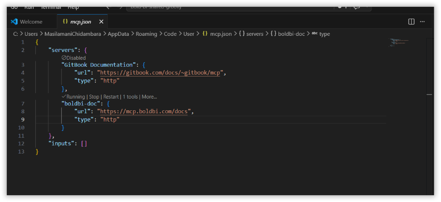 Configure the Bold BI MCP Server