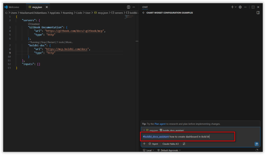 Enable Agent Mode or MCP support