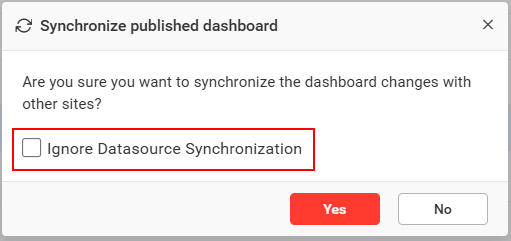 Enable Datasource Synchronize