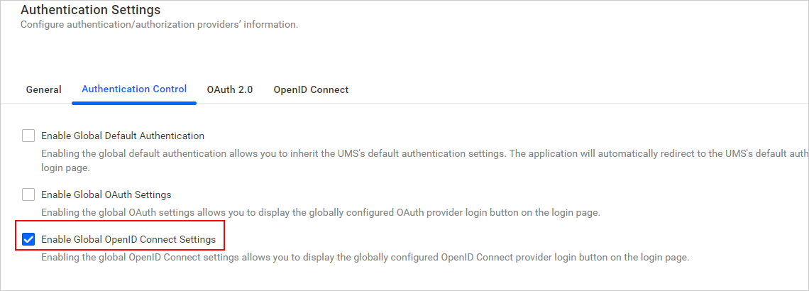 Enable OpenID Connect support