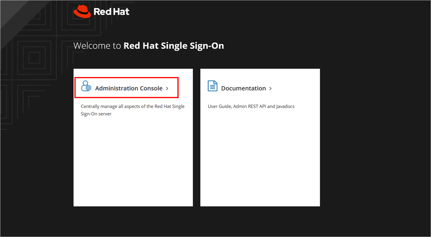 RedHat Admin console