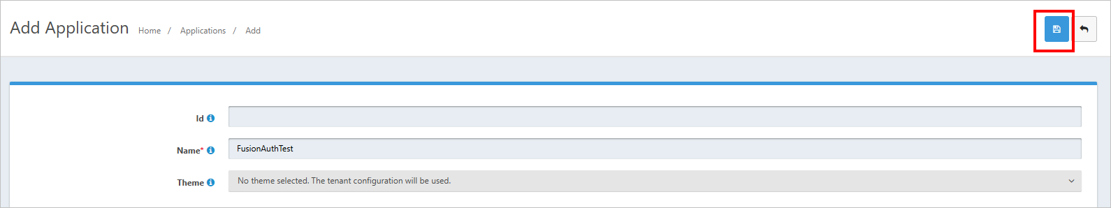 Fusion Auth Save