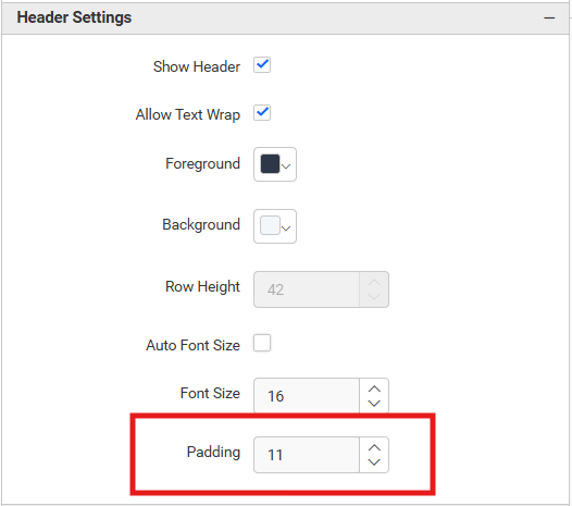 Header  Customization