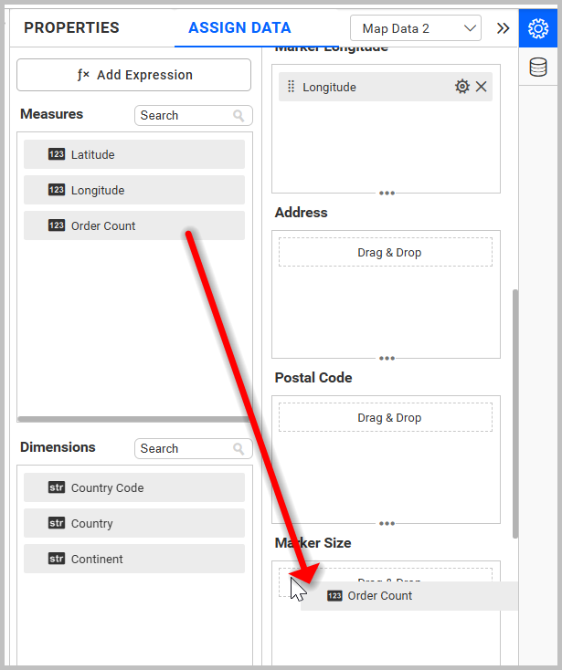 AzureMap Marker Size Container