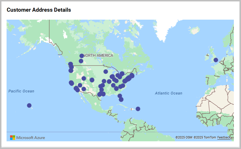 Configured Azure maps