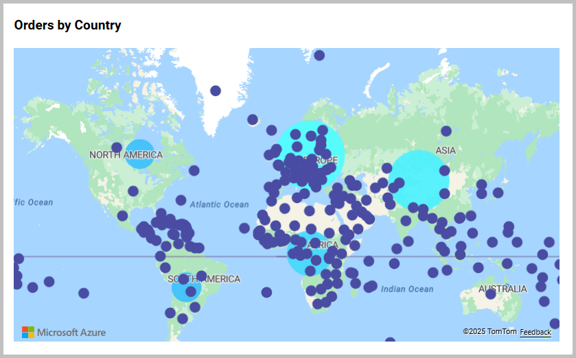 Configured Azure maps