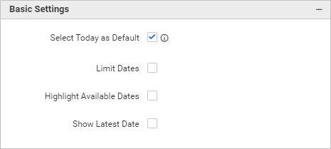 enabling today date as default option