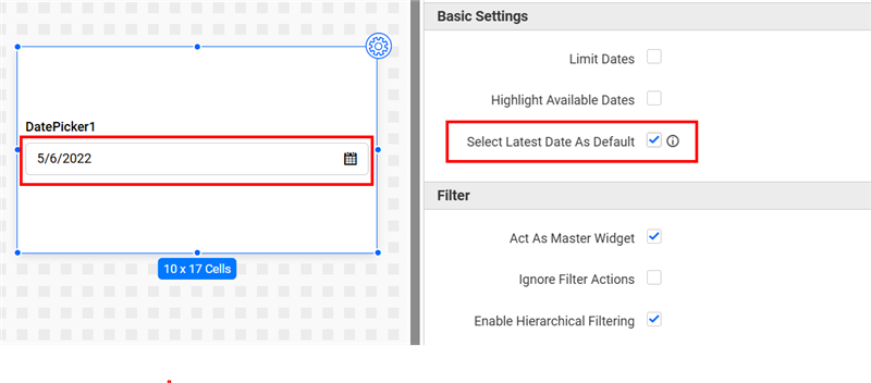 Show Latest Date as Default