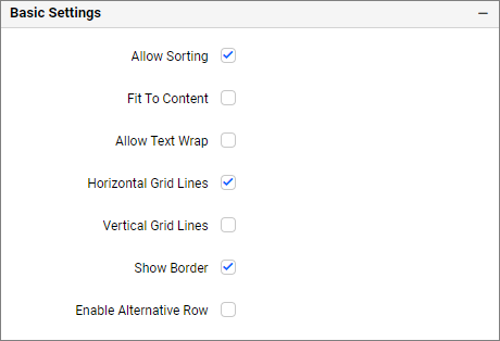 Basic settings