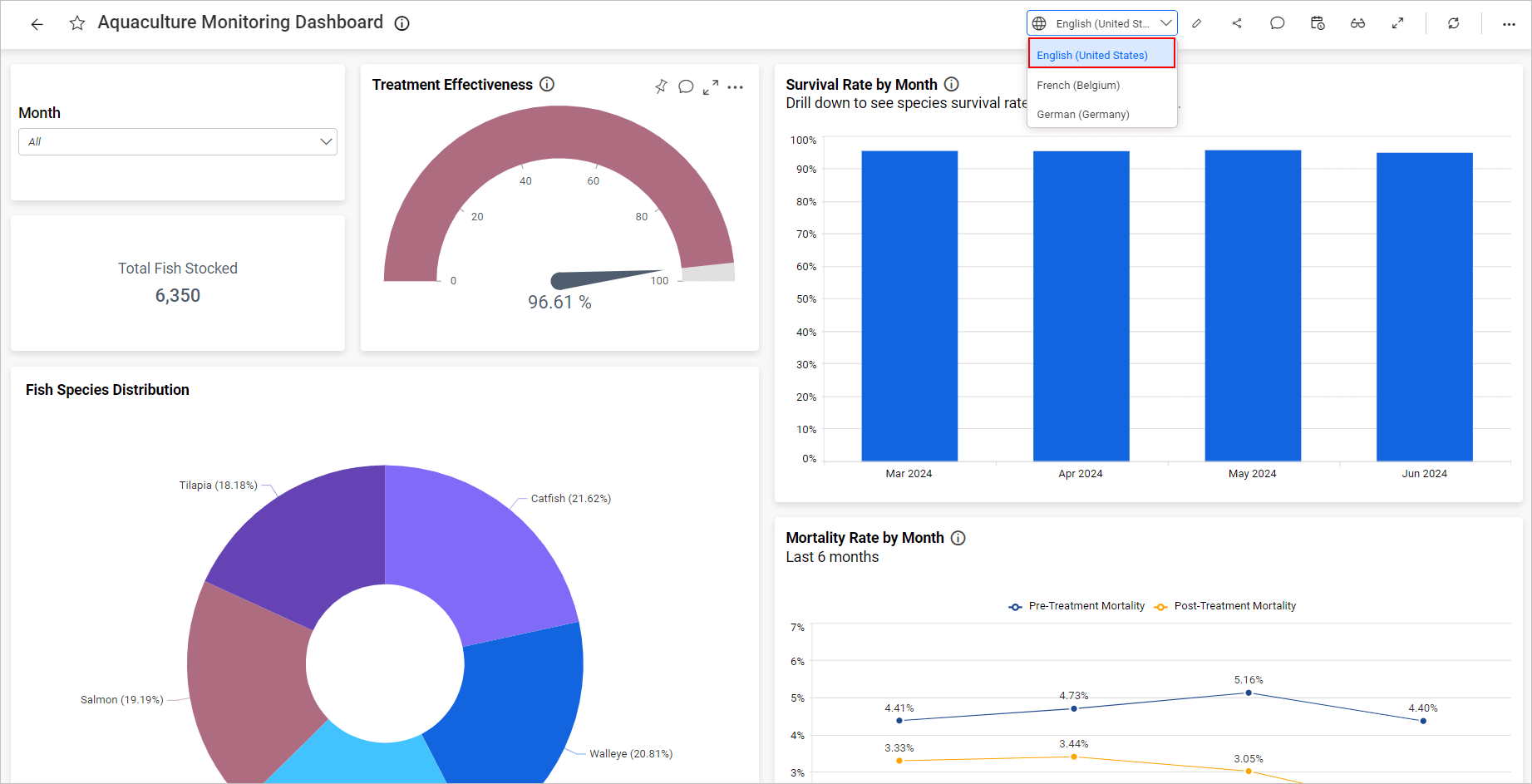 Language Selection Drop Down