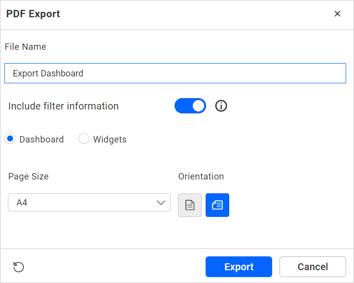 Export PDF File Name