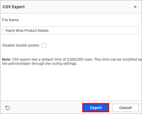 CSV Export