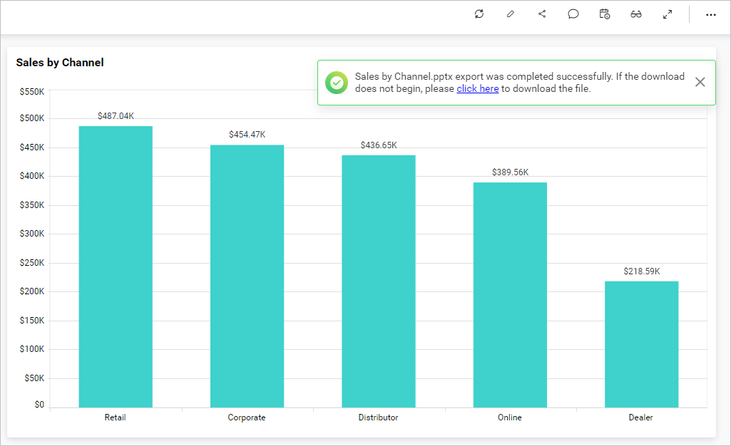 Widget PowerPoint Success