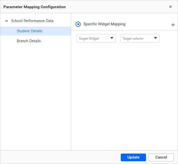 Paramater config window