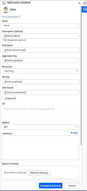 Dashboard Parameter